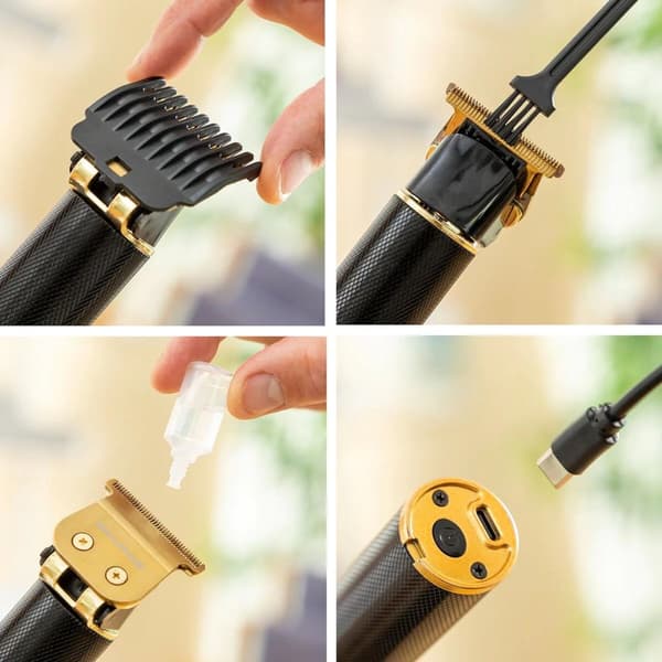 Genopladelig hårtrimmer - 6 trimlængder