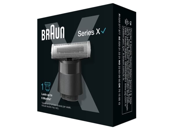Braun XT20, Parranajopää, 1 pää(t), Musta, Kiina, Braun, Braun Series X