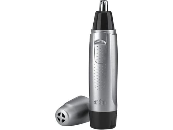 Braun Ear&Nose EN10, Öra, Näsa, Svart, Grå, Rostfritt stål, Batteri, AA, Alkalisk Svart, Grå