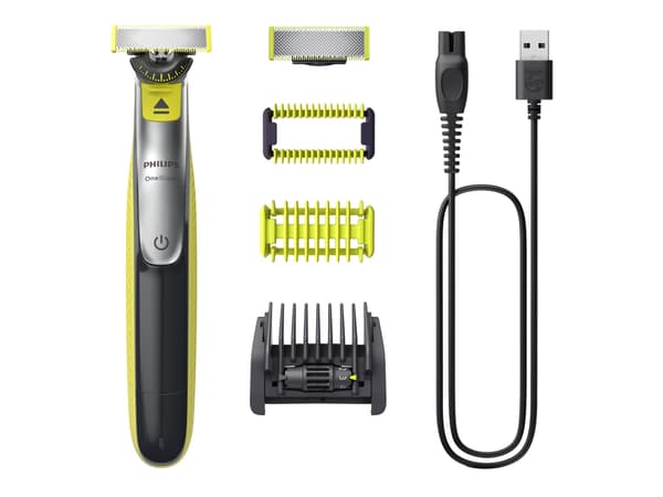 Philips OneBlade 360 QP2834 Face + Body - Trimmer - sladdlös - ljusgrön/mörkgrå