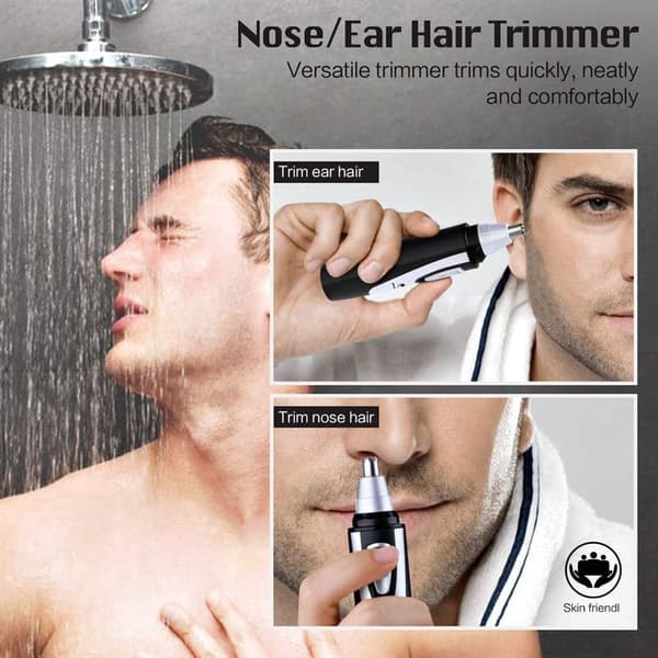 Gemei Nese- & Øre-trimmer - 3-i-1 GM-3107