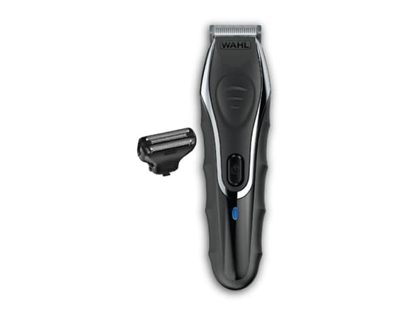 Wahl Aqua Groom, Våt och torr, Displaytyp, Självskärpande blad, Batteri, Svart, Silver
