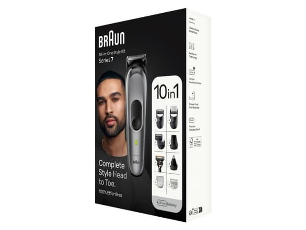 Braun MGK7420, svart, metall, plast, 1 mm, 2,1 cm, universell, skjegg, øre, ansikt, nese