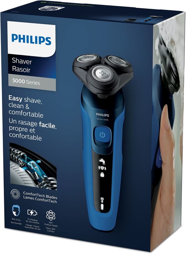 Philips SHAVER Series 5000 ComfortTech-blade Våd og tør elektrisk barbermaskine