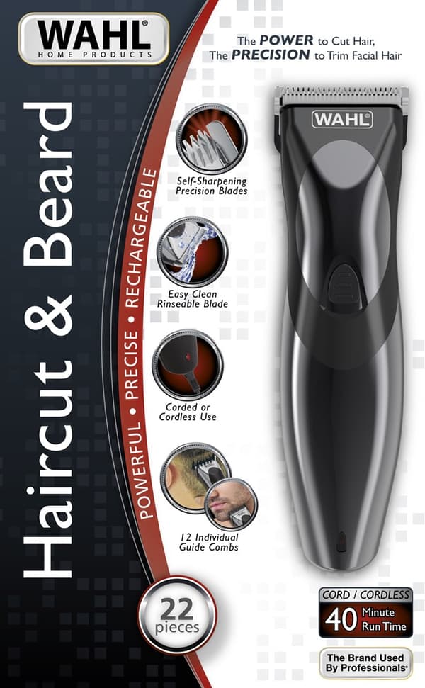Wahl 9639-816 hårtrimmer/klipper Sort