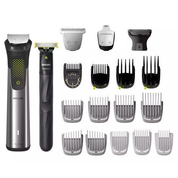PHILIPS MG9553/15 snabbrörlig sladdlös trimmer och kniv med 10 precisionskammar (3 - 20 mm), våt och torr användning