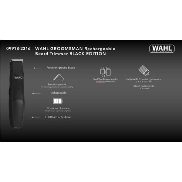 Skäggtrimmer Groomsman BLACK EDITION
