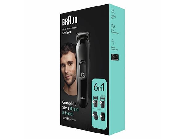 Braun MGK3420, Sort, Rektangel, 1 mm, 2,1 cm, Universell, Skjegg, Ansikt
