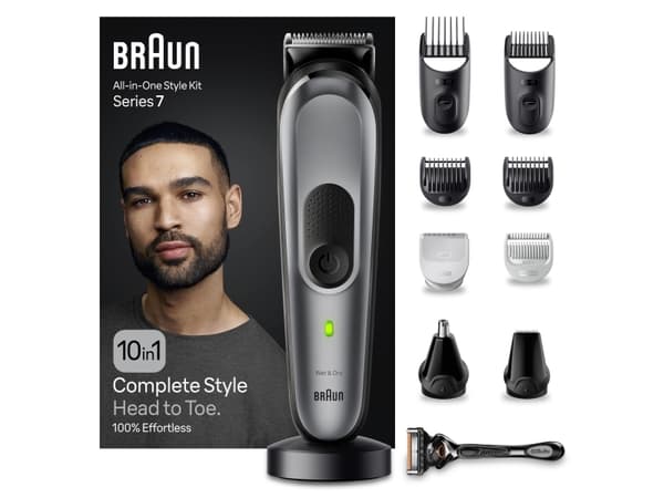 Braun MGK7420, Sort, Metall, Plast, 1 mm, 2,1 cm, Universell, Skjegg, Øre, Ansikt, Nese