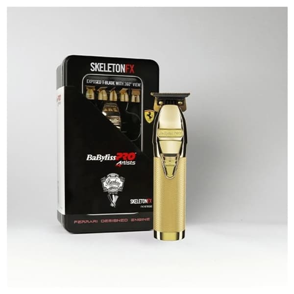 Precisionstrimmer - BABYLISS PRO - SkeletonFx i guld - Lithium-ion batteri - Japanskt stålblad
