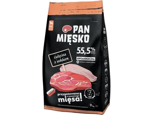 Pan Meat Kalvkött med kalkonchips M 9kg