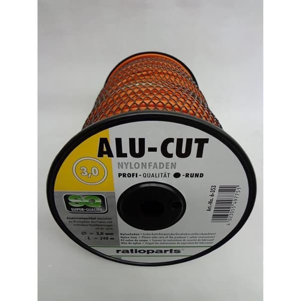 Ratioparts nylontråd 3 mm aluminiumhäftad 240 m - 006.353