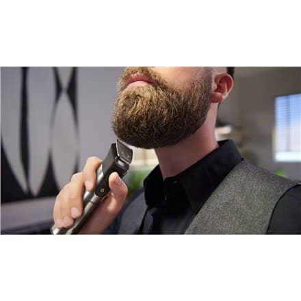 Philips | All-in-One Trimmer | MG9552/15 | Langaton | Märkä & Kuiva | Pituusaskelmien lukumäärä 27 | Hopea/musta/vihreä