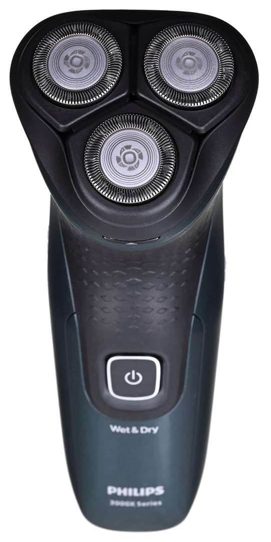 Philips X3052/00 miesten parranajokone Pyörivä parranajokone Trimmeri Musta, vihreä