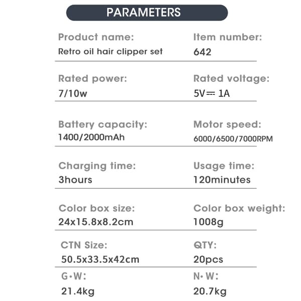 INF Professionel hårtrimmer