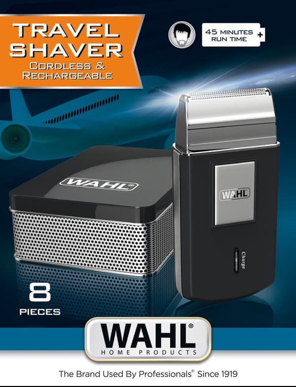 Wahl 3615-1016 barbermaskine til mænd Folieshaver Trimmer Sort, Sølv