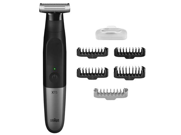 Braun XT5100, svart, silver, 1 mm, 5 mm, 1 mm, rostfritt stål, batteri