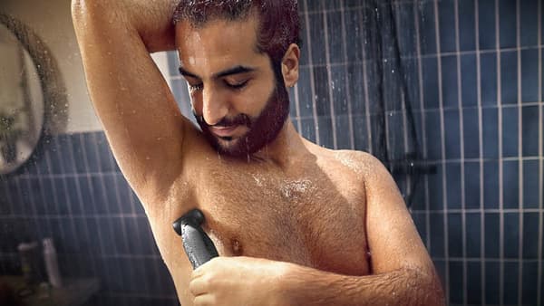 Philips BG3027/05 bodygroomer/shaver Sort, blå