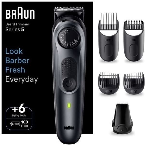 BRAUN skäggtrimmer - Series 5 BT5450 - 40 längdinställningar - 100 min autonomi
