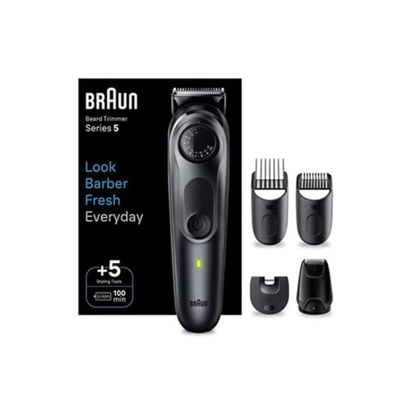 Braun skäggtrimmer - Series 5 BT5420 - Svart - 40 längdinställningar - 100 min batteritid Svart
