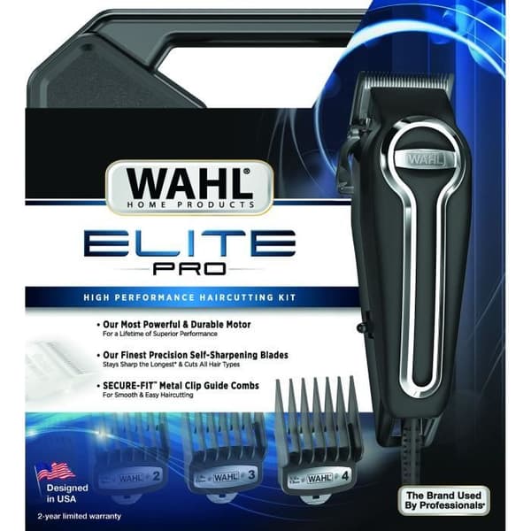 Sektortrimmer - WAHL - ELITE PRO - 230 V - 10 kammar - Svart
