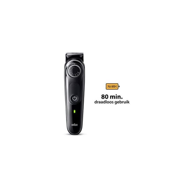 Batteridriven skäggtrimmer Braun BT3411 - Uppladdningsbar - 40 längdinställningar - Ultra-skarpt blad
