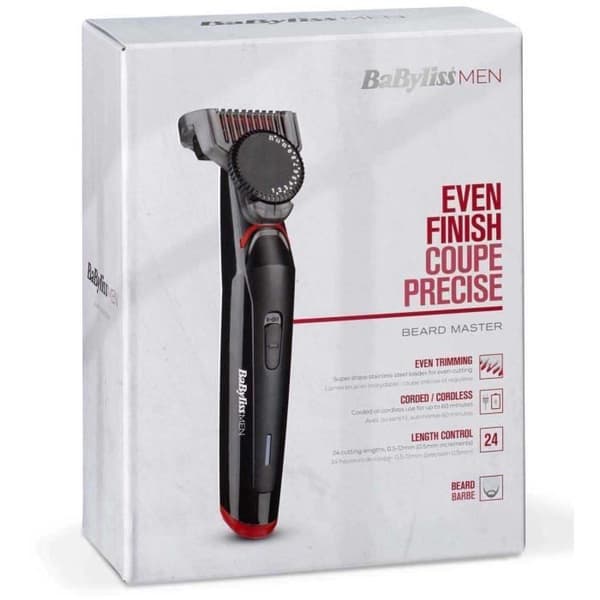 Skäggtrimmer - BABYLISS T861E - 34 mm blad i rostfritt stål - Med sladd eller sladdlös - 1 skärguide