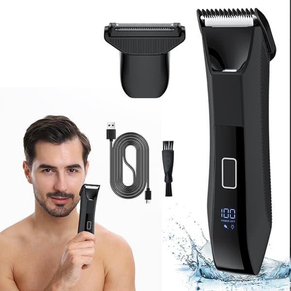 INF 2-i-1 kroppspleier for menn med trimmer og barbermaskin 0