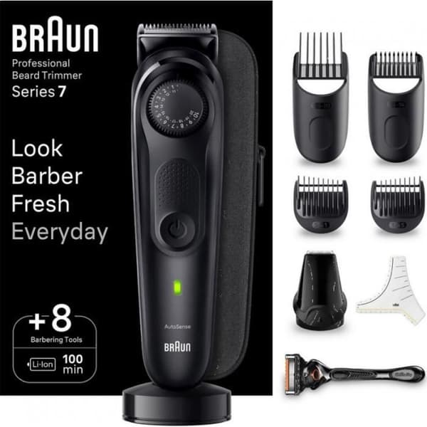 Skäggtrimmer - Braun - BT7440 - Vit - Hushållsapparater - Herr - Sladdlös drift Svart