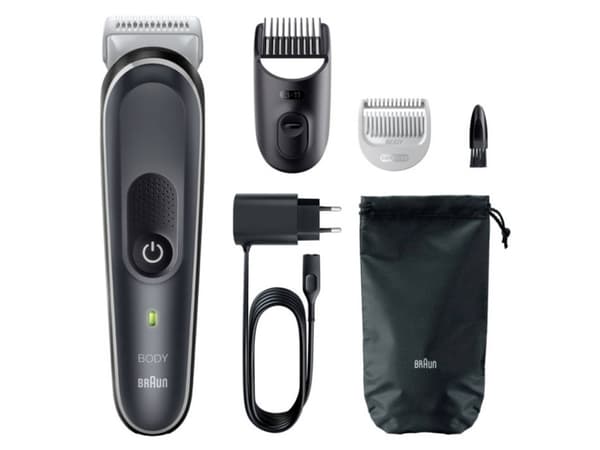 Braun BG5350, Musta, Hopea, 0,5 mm, 1,1 cm, Lataus, AC/Akku, 100 min