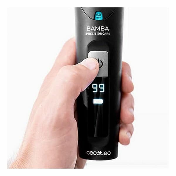 Akku hårklipper Cecotec Bamba PrecisionCare Wet&Dry LED Sort