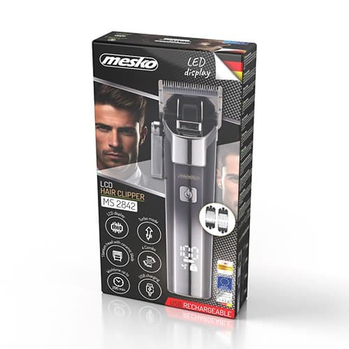 Mesko MS 2842 Hårklipper med LCD display - USB-c