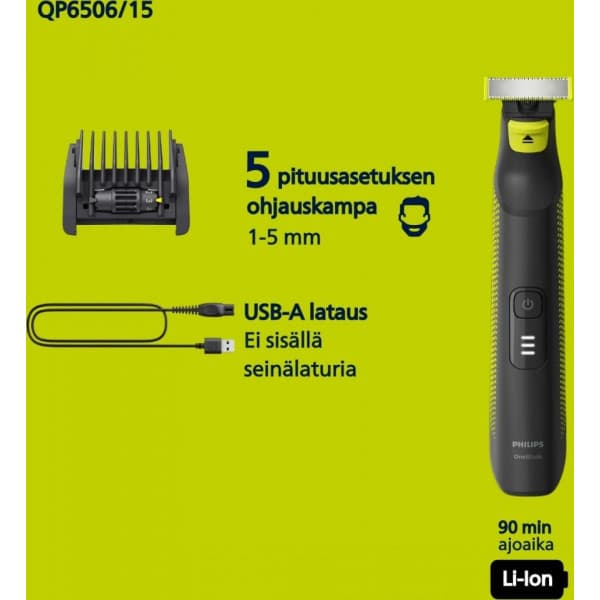 Philips OneBlade Pro QP6506/15 Ansigtstrimmer