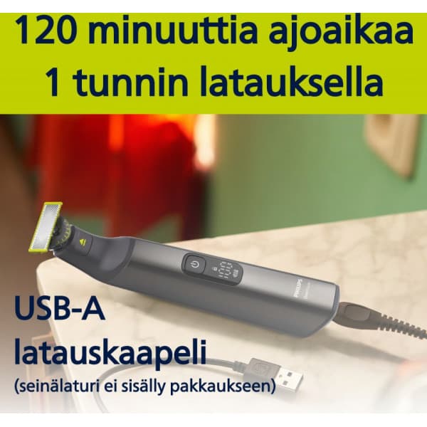 Philips OneBlade Pro 360 Face & Body QP6552/15 skæg- og kropstrimmer