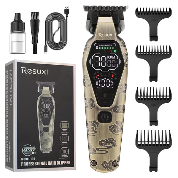 INF Trådløs hårklipper - Profesjonell trimmer for perfekt frisyre
