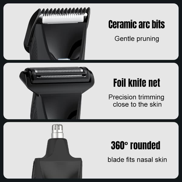 INF 3-i-1 Nesetrimmer & Kroppstrimmer