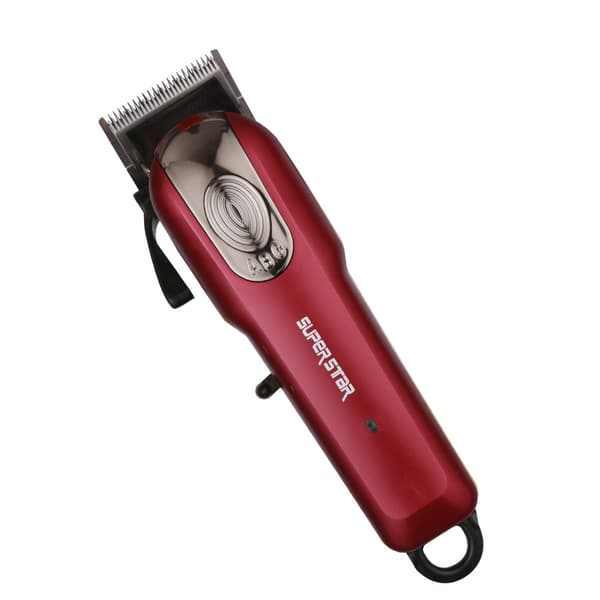 INF Professionel, tr\u00e5dl\u00f8s h\u00e5rklipper - Fris\u00f8rsk\u00e6gtrimmer Rød