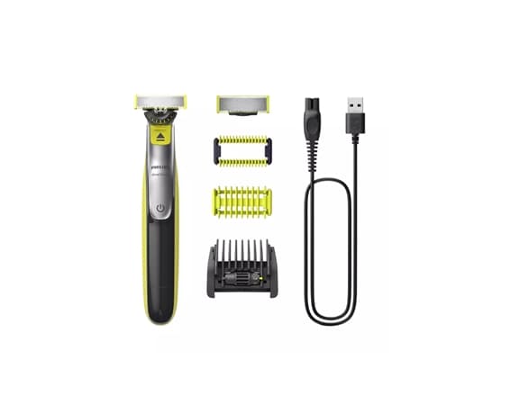 Philips OneBlade 360 QP2834 Face + Body - Trimmer - trådløs - light green/dark gray