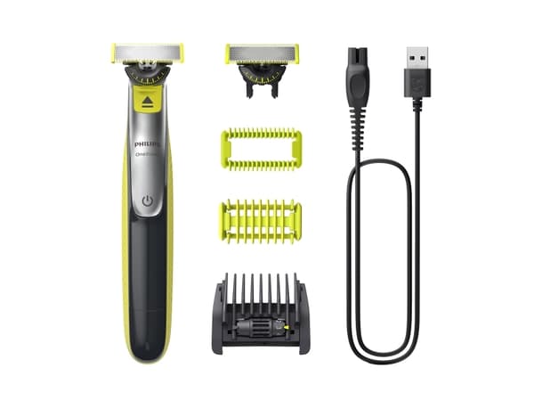 Philips OneBlade 360 QP2834 Face + Body - Trimmer - trådløs - light green/dark gray