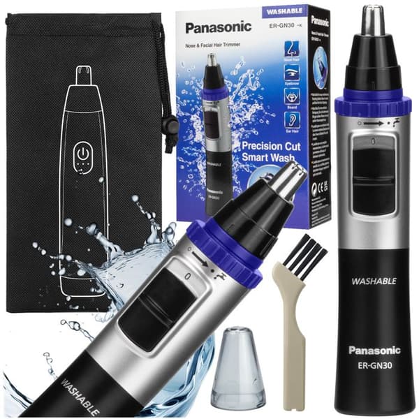 Gräsklippare näsa och öron - PANASONIC - ER-GN30-K503 - Vattentålig - Dubbelbladssystem - Vortex-system