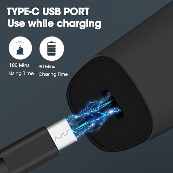INF Multifunksjonell kroppstrimmer for menn 8307 - USB-oppladbar og vanntett