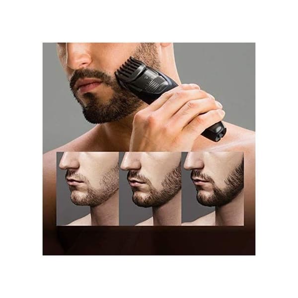 Panasonic ER-GB37-K503 | 2 i 1 skägg- och hårtrimmer, 20 inställningar, 4 tillbehör, batteritid 40 min, laddning 8 timmar, Wet &amp; Dry Black