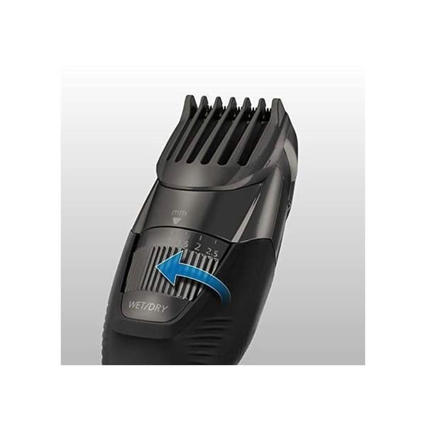 Panasonic ER-GB37-K503 | 2 i 1 skägg- och hårtrimmer, 20 inställningar, 4 tillbehör, batteritid 40 min, laddning 8 timmar, Wet &amp; Dry Black Svart