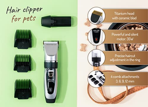 AD 2823 USB-oplader kæledyrsklipper