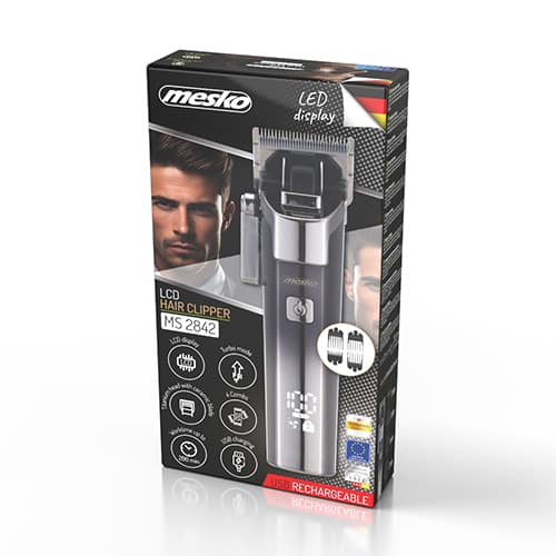MS 2842 Hiustenleikkuukone LCD-näytöllä - USB-c