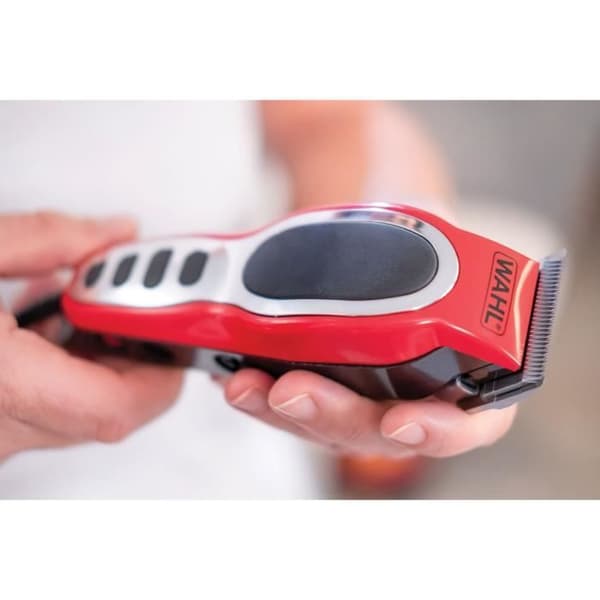 WAHL Close Cut Pro hårklippare - Automatiskt slipat blad - 6 kammar - Röd