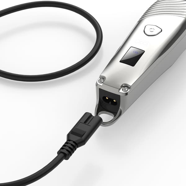 XO batteridrevet hårtrimmer med smart design og stillegående motor