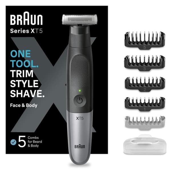 Braun - Skäggtrimmer Series X XT5100 - Med rakapparat för kropp och ansikte