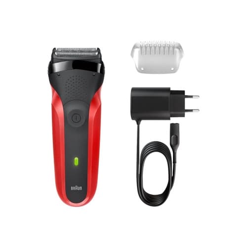 Braun Series 3 300s - rakapparat - röd