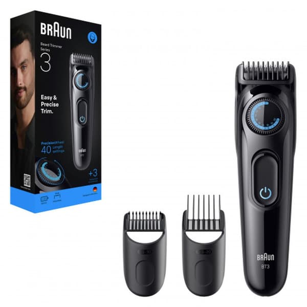 Hårtrimmer Braun BT3520 S3 ESSENTIAL Svart, Blå